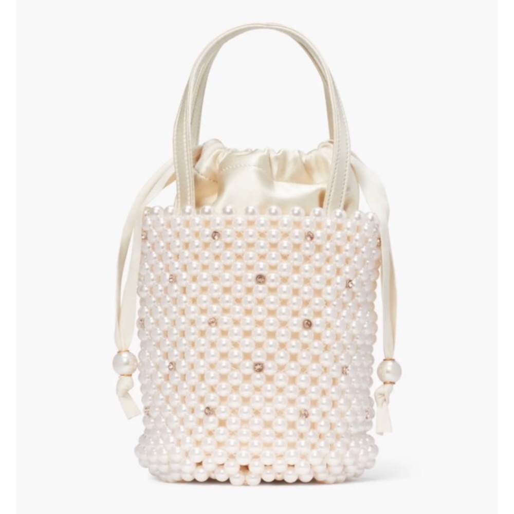 Purl Pearl Embellished Small Bucket Bag | Kate Spade
